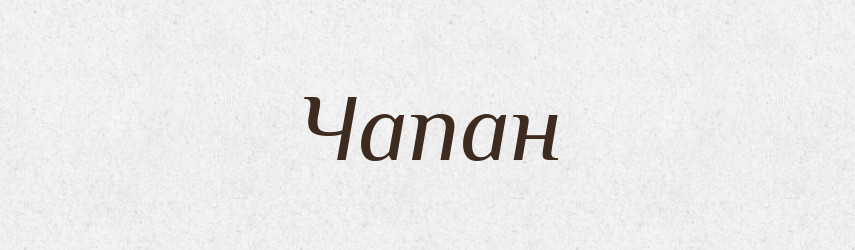 Чапан — Тлумачний словник української мови