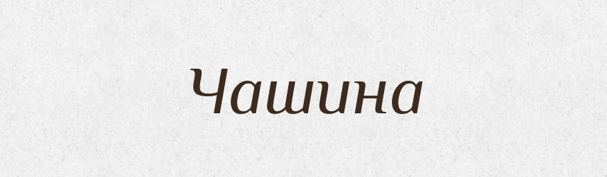 Чашина — Тлумачний словник української мови