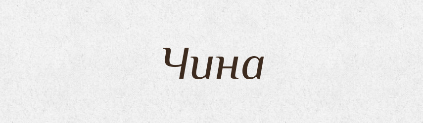 Чина — Тлумачний словник української мови