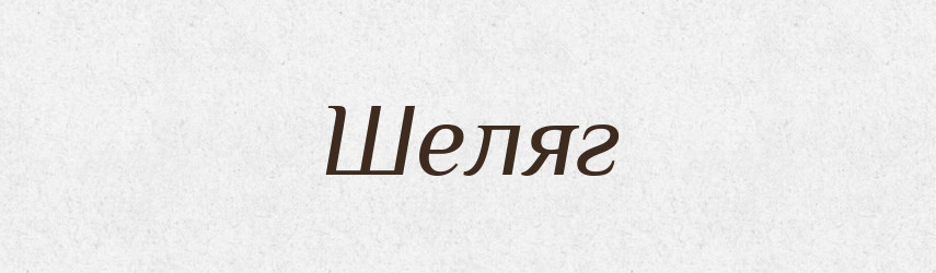 Шеляг — Тлумачний словник української мови