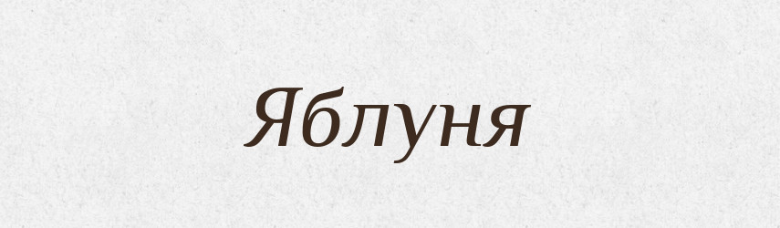 Яблуня — Тлумачний словник української мови