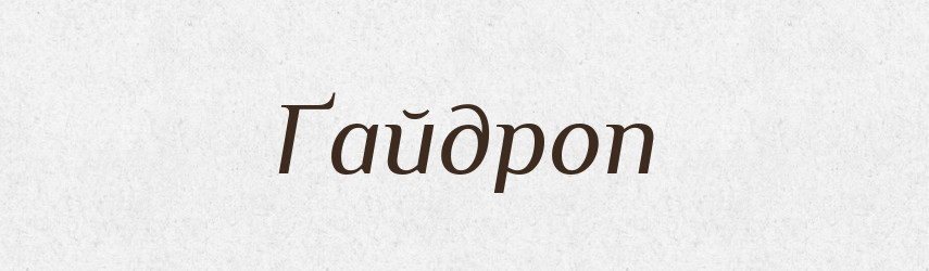 Ґайдроп — Тлумачний словник української мови
